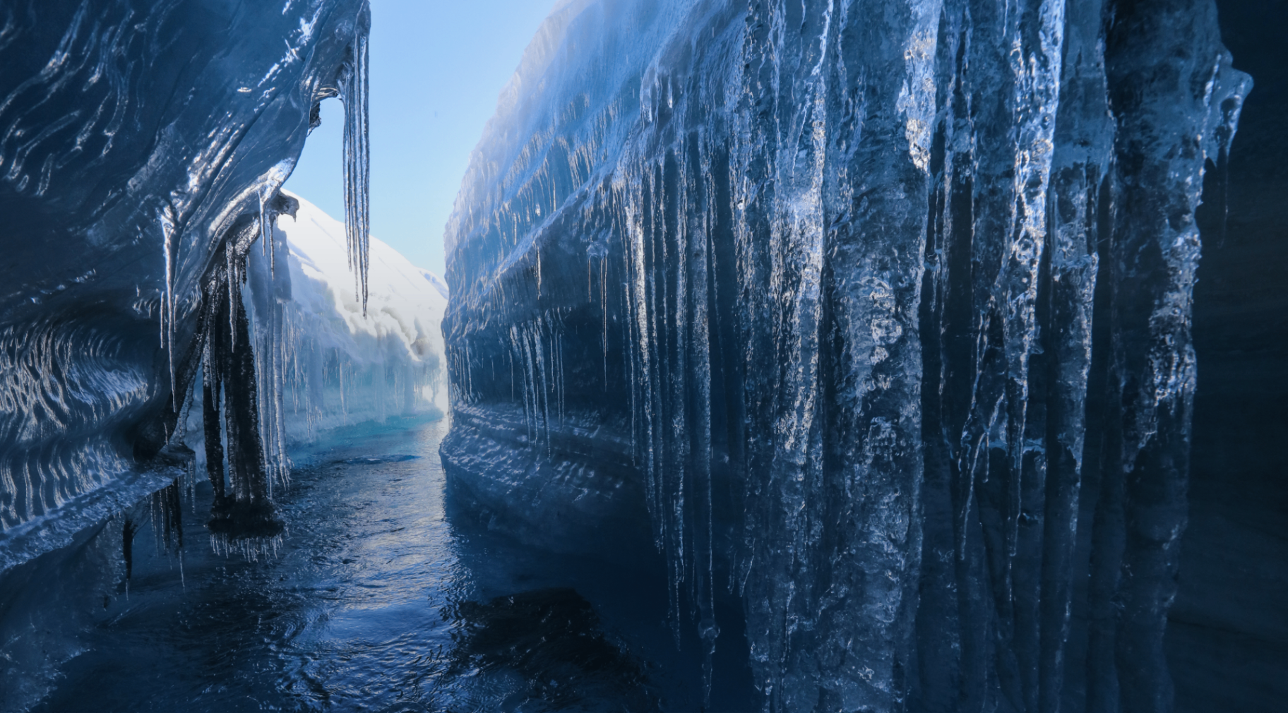 Discover hidden ice canyons